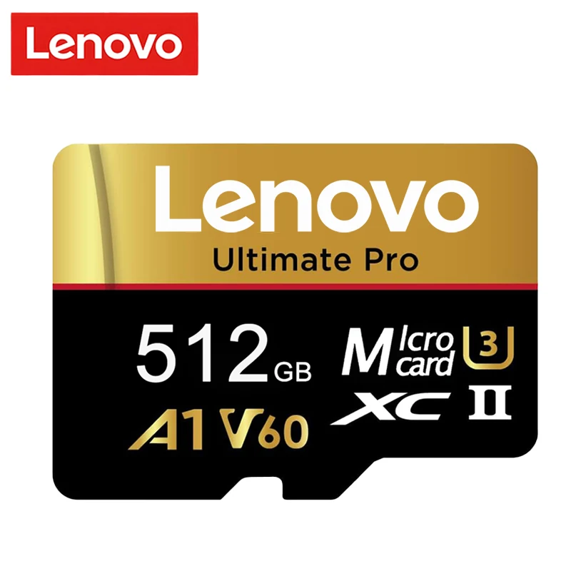 레노버 마이크로 SD 카드 1TB 고속 TF 플래시 메모리 카드 128GB 256GB 512GB 1TB U3 V60 4K 풀 HD 고프로 액션 카메라용