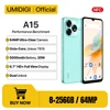 Смартфон UMIDIGI A15, A15C Android 13 Octa Core NFC 6.7” HD+ Waterdrop Screen 8GB 256GB 64MP 20W 5000mAh Battery Dual SIM 1