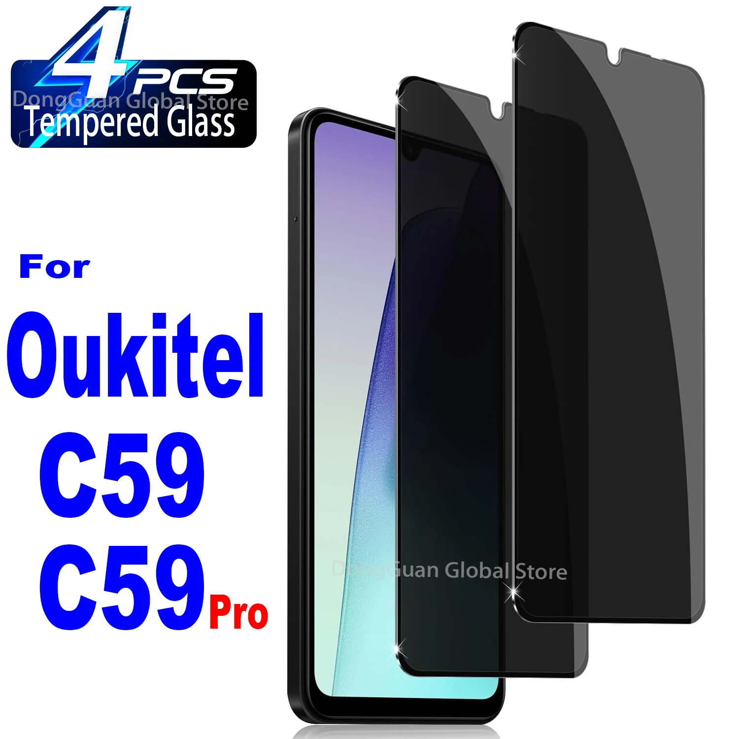 Premium Anti-Spy Tempered Glass Privacy Screen Protector