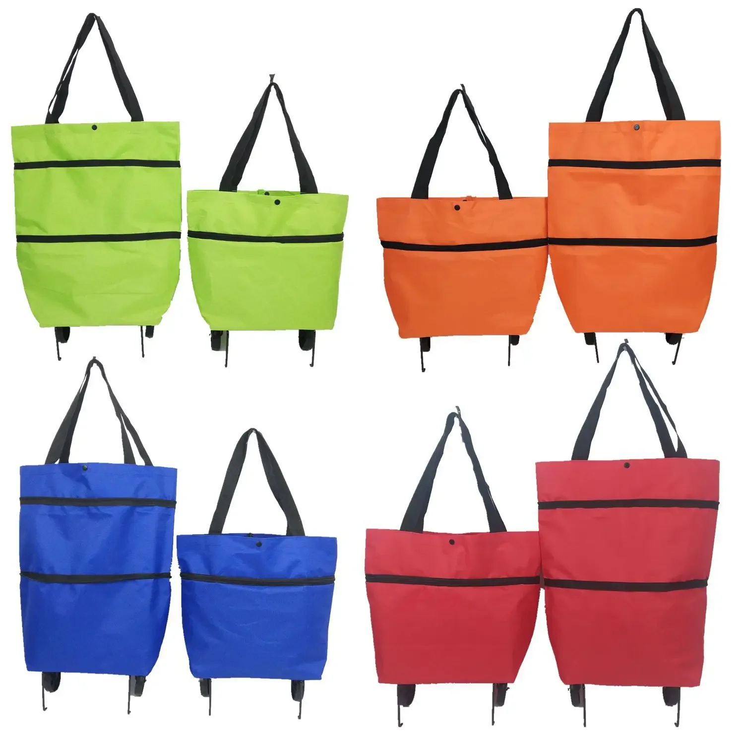 1PC Folding Shopping Bag Portable Tugboat Bag Grocery Large Capacity Supermarket Bag
