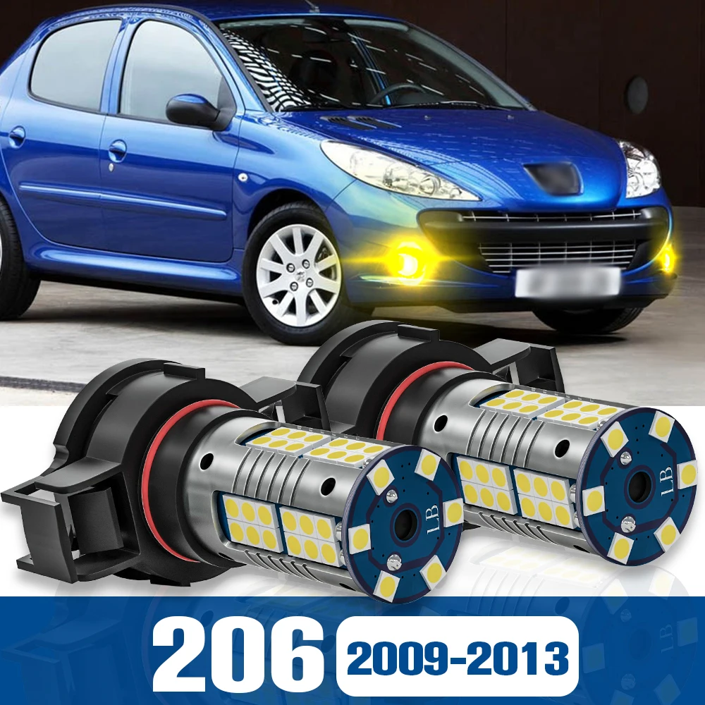 

2pcs LED Fog Light Blub Lamp Accessories Canbus For Peugeot 206 2009-2013 2010 2011 2012