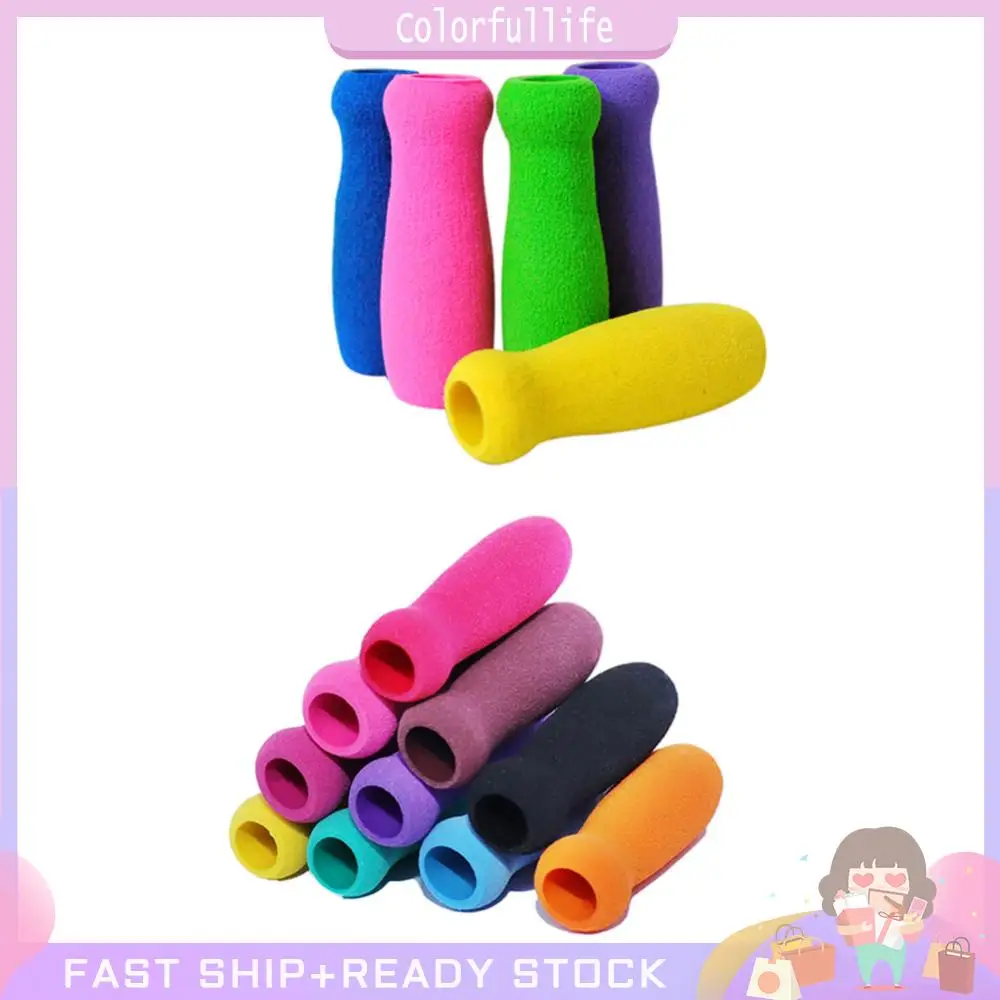 5개/10개 폼 펜 그립 색상 랜덤 꽃병 모양 친환경 NBR 탄성 펜 홀더 나무 펜용 드릴 펜 등