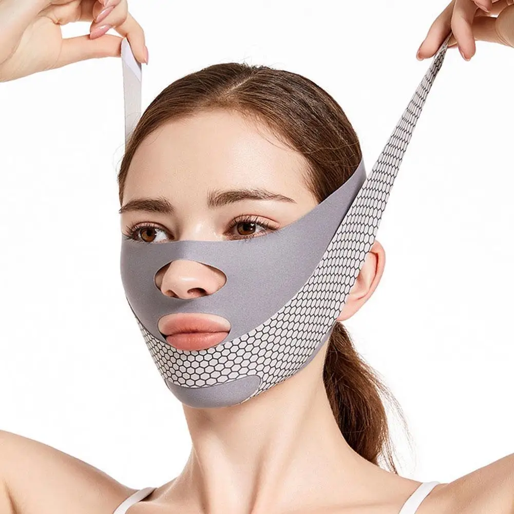 

Reusable Face Slimming Bandage V Line Face Shaper Women Chin Cheek Lift Up Belt Facial Massage Strap Face Skin Care Beauty Tools