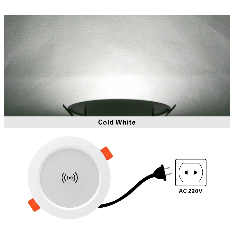 Radar Led Downlight 5W-9W 220V Human Sensor Ceiling Light 2.5/3/4 inch Round Led Panel Down Light Spotlight Lighting 2pcs/lot