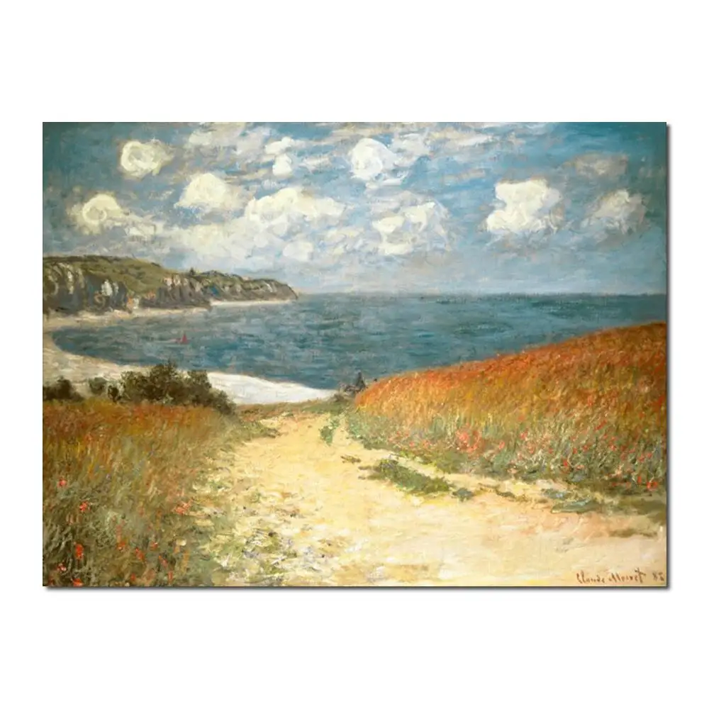 

Картина маслом «пурвиля Клода Моне», Картина на холсте, ручная работа, без рамки