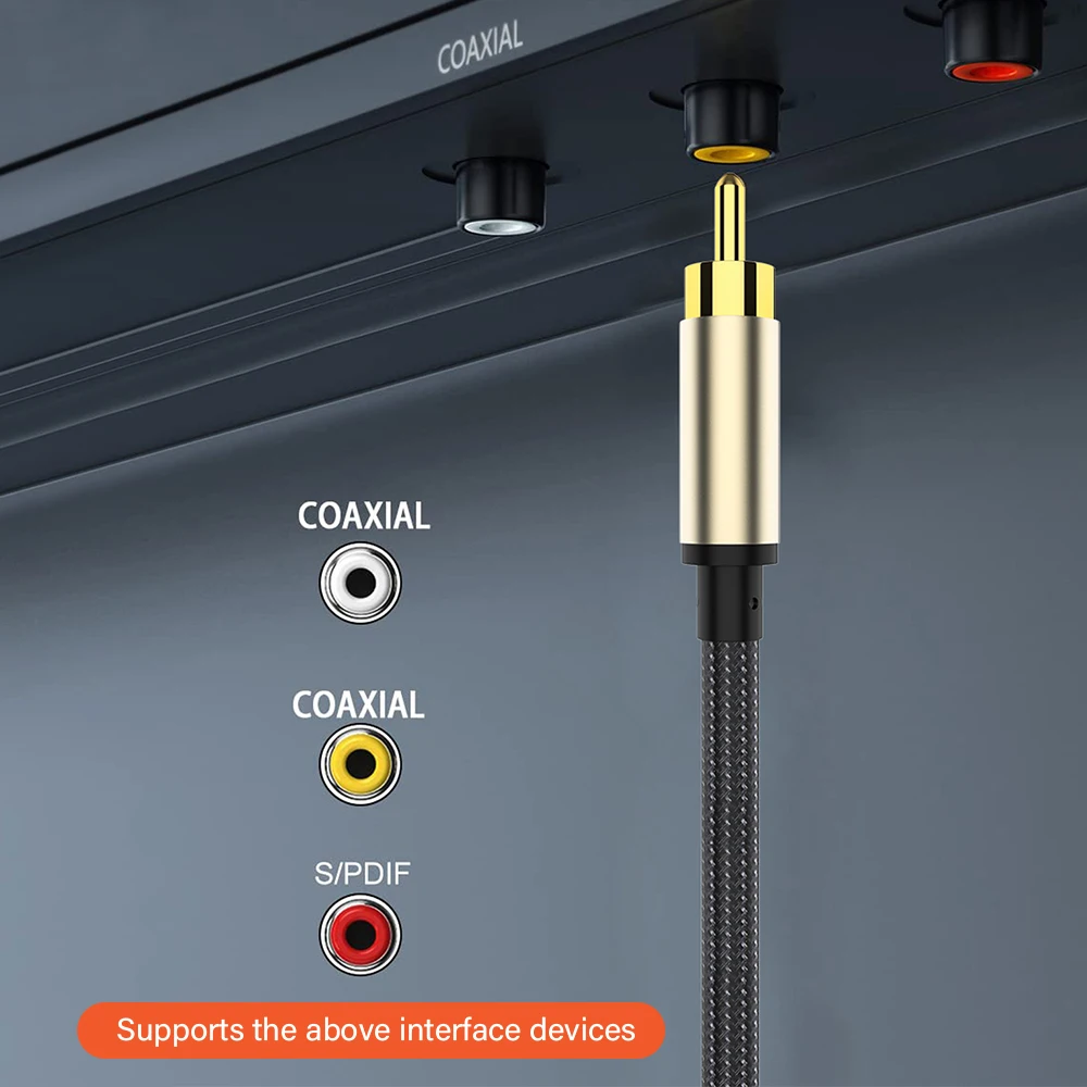 Premium Gold Plated RCA Coaxial Audio Cable