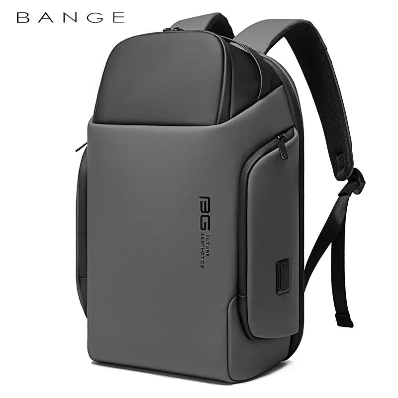 

Новинка 2024, водонепроницаемый деловой рюкзак BANGE 15,6 дюйма с USB-интерфейсом для зарядки, вместительный мужской рюкзак