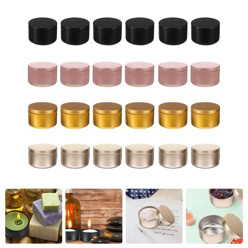 Candle Making Containers Wholesale Candle Tins Making Candles 24pcs