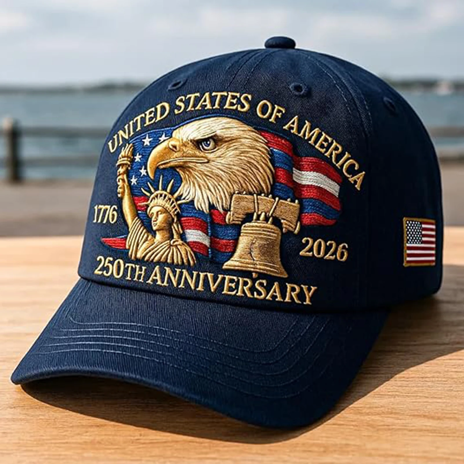 US 250th Anniversary Cap Patriotic Baseball Cap US 250th Anniversary Tribute Hat Trucker Hat for Men and Women