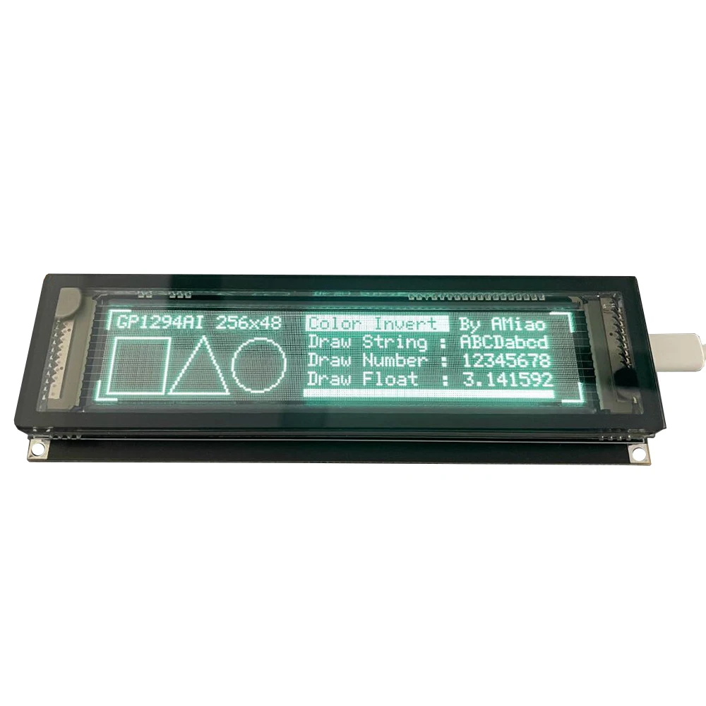 

6.1 inch 256x48 VFD Fluorescent Screen Graphics Dot Matrix Display Module Supports Arduino STM32 Development