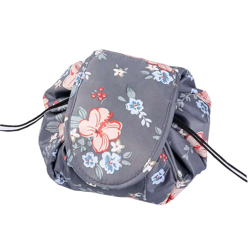 Women's Waterproof Drawstring Travel Cosmetic Organizer Bag