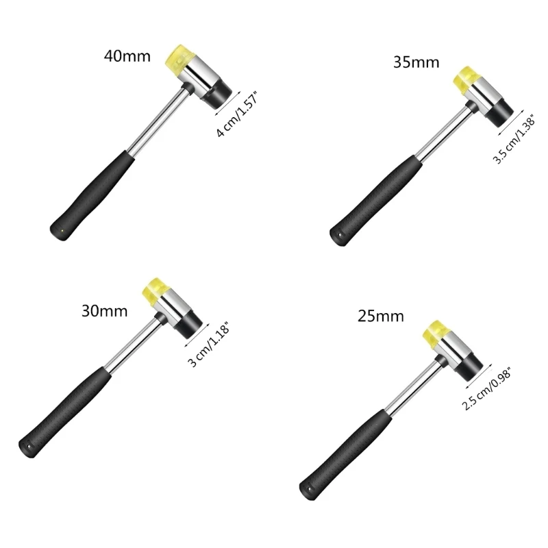 Durable Rubber Mallet Hammer for Any-Project Tool Double-Faced Soft Hammer Double-Faced Soft Hammer Rubber Hammer