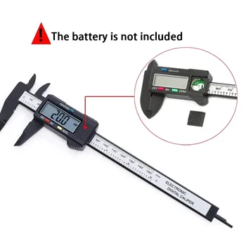 Digital Carbon Fiber Caliper – 100mm/150mm Electronic Vernier Measuring Tool with LCD Display for Precision Measurement 1