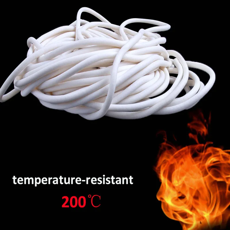 Silicone Rubber Sponge Strip Foamed Seal Strip Round VMQ Foaming Cord 1/10M