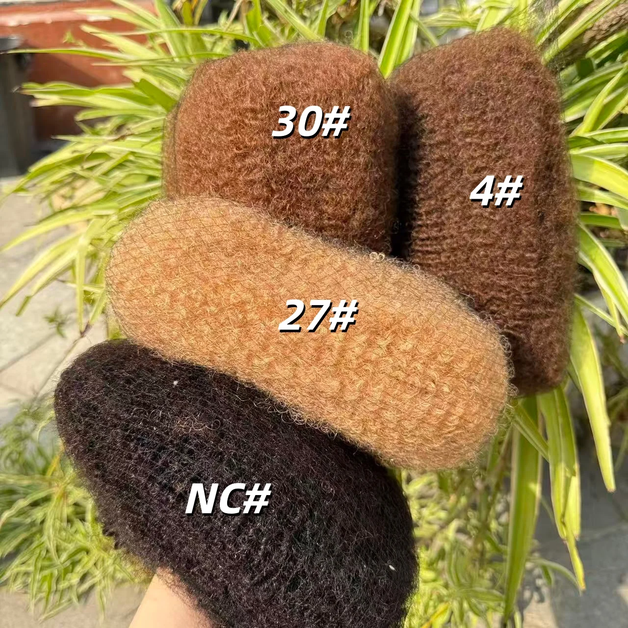 QVR Micro Twist 4C Afro Kinky Human Hair Bulk 30g/Pack Braiding Bulk Hair No Attachment Remy Peruvian Braiding Hair 5