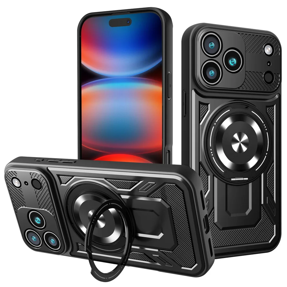 Versatile Rotatable Metal Ring Holder Magnetic Phone Case