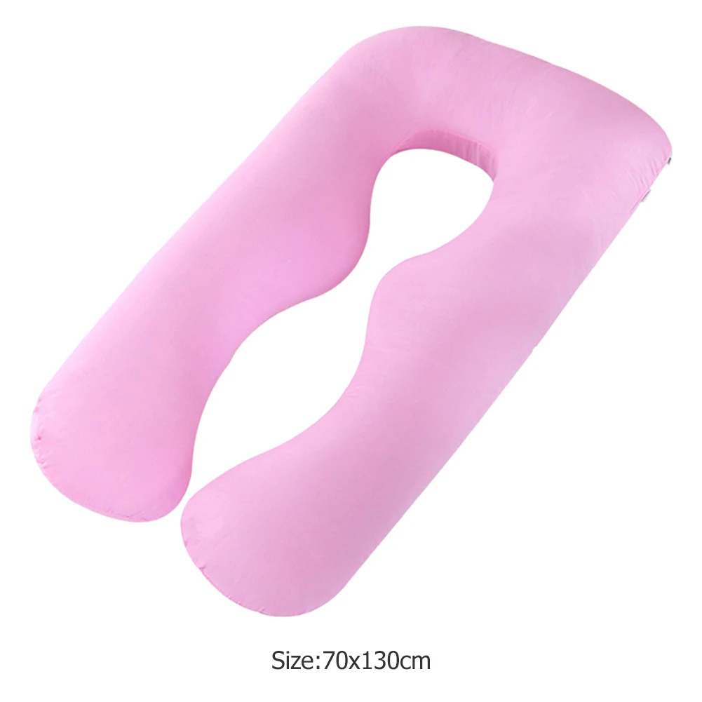Maternity Pillow Case Pure Cotton Cover Multifunction U-shape for Pregnant Women