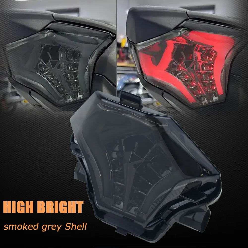 Rear Motorcycle LED Tail Light Brake Taillight Turn Signal lamp DRL for Yamaha M