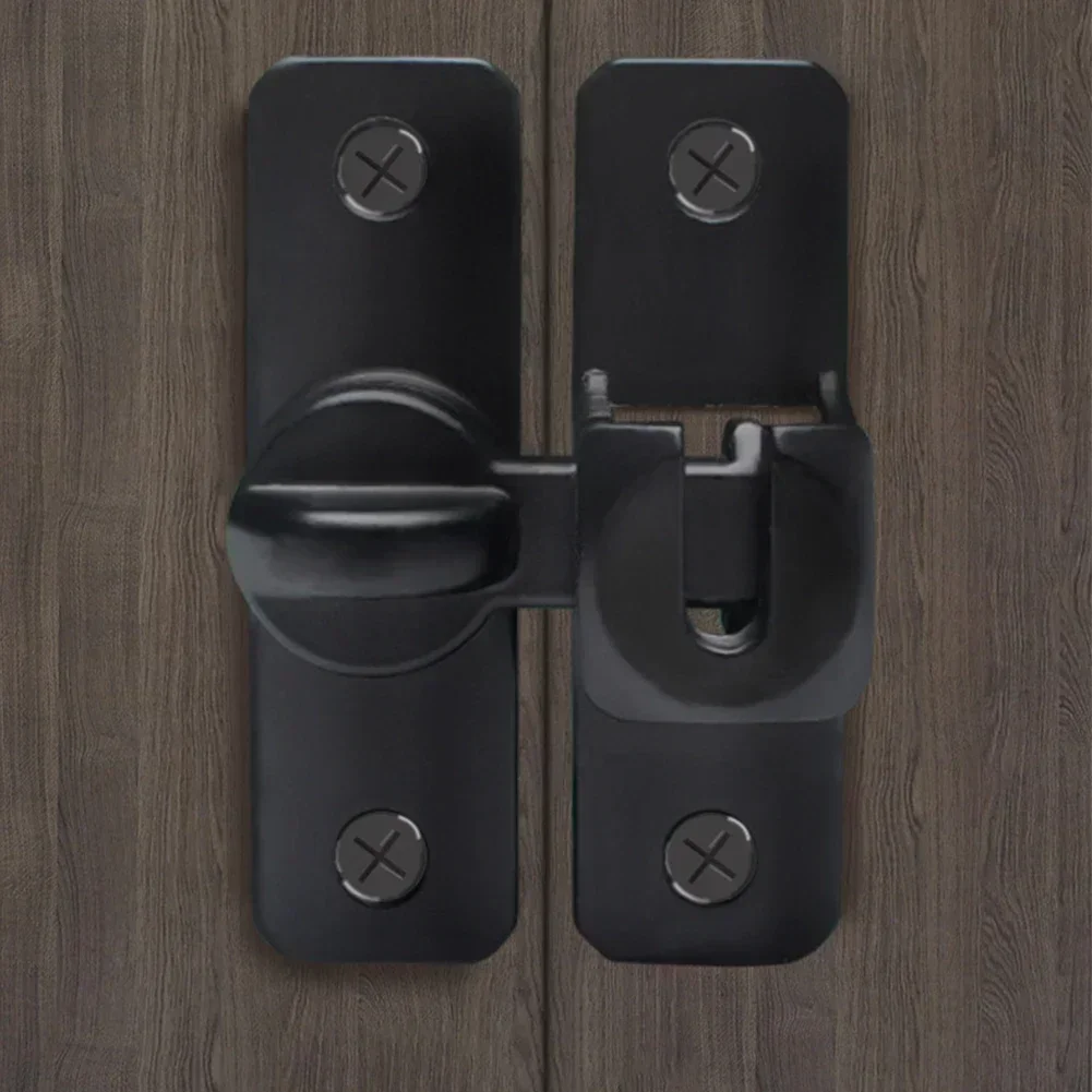 Door Latch Home Security Latch Bolt Zinc Alloy 90 180 Degree Easy Install Lock Bathroom Sliding Door Bolt Hardware