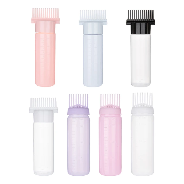1 Piece Root Comb Applicator Bottles, 2 ounce 180ml Hair Coloring, Dyeing  and Scalp Treatment Essential Salon Hairdressing Tool - AliExpress