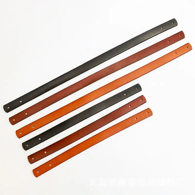 Genuine Leather Shoulder Strap - Adjustable Multi-Length 35/45/60cm, DIY Replacement for Handbags, Solid Color Прылада 체인