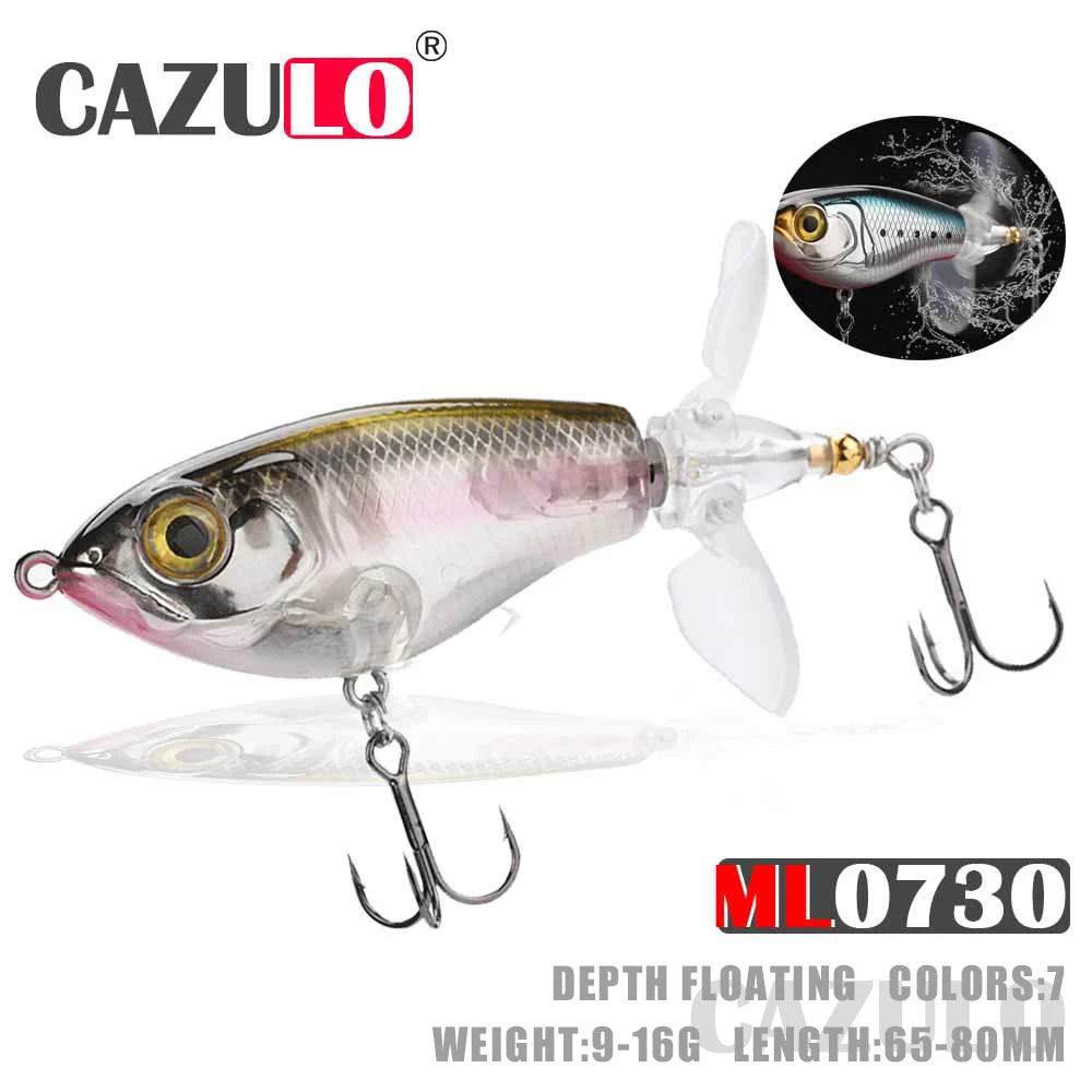 

Whopper Popper Fishing Lure 65mm/9g 80mm/16g Rotating Tail Jointed Swimbait Floating Peche Accessoire Seabass Fish Leurre Tackle