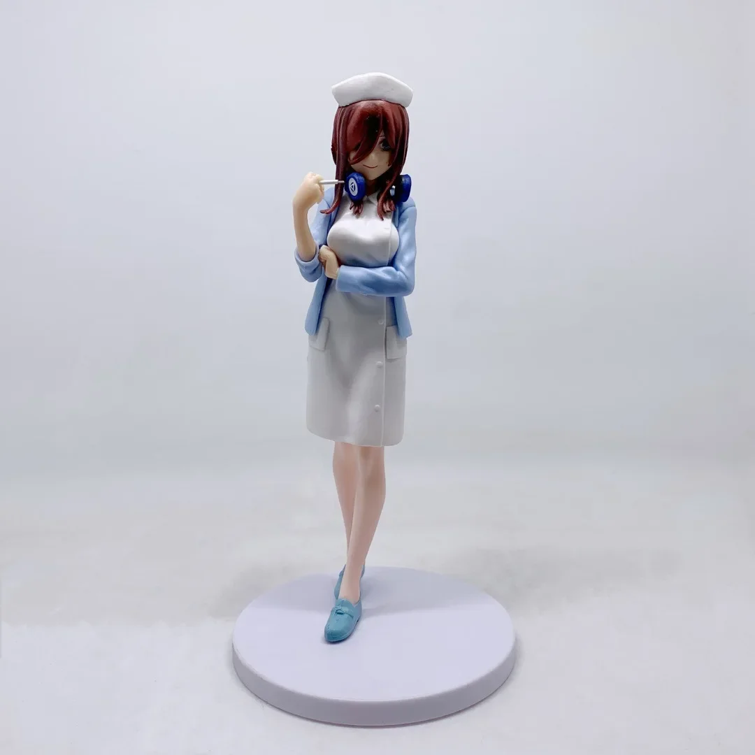 

16cm Anime Nurse Nakano Miku Figure Hot Role Figure Outfit Dress Up Model Cosplay Animation Derivatives Model Doll Toys Gifts