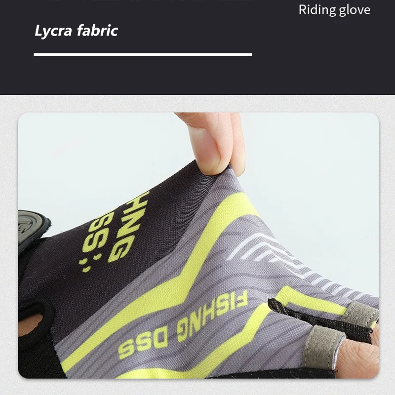 Waterproof fishing gloves anti-slip anti-hanging climbing cycling cast three-finger design fish gloves sports outdoor protection