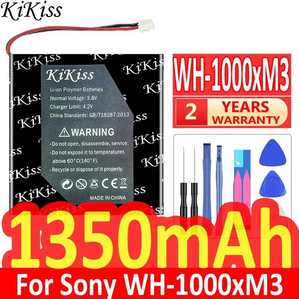 

1350mAh KiKiss Мощная батарея для Sony WH-1000xM3 WH-XB900N