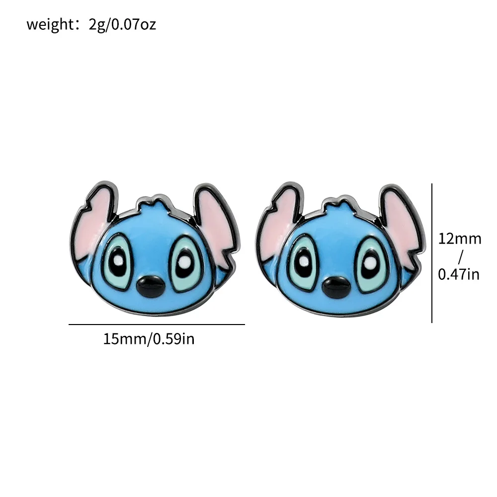 Pendientes de Metal de Lilo & Stitch para mujer y niña, joyería delicada,  accesorios Kawaii, Stich, Stitch, Anime, Disney - AliExpress