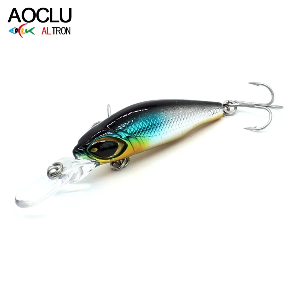 Aoclu-Sinking Small Minnow Crank, Hard Bait, Jerkbait,Shad Diving,Deep Fishing Lure, Bass Fresh Salt Water, Vmc Hook, 50Mm, 4.2G