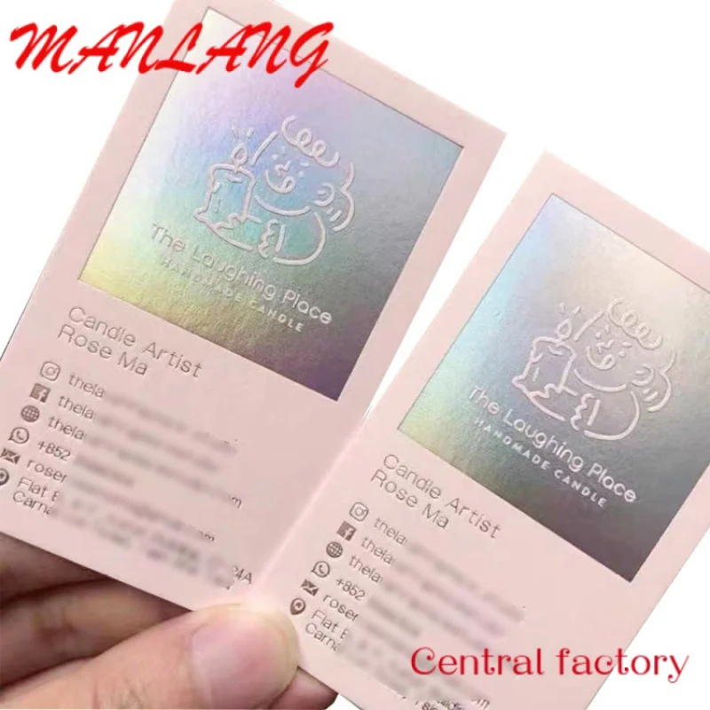 Custom  Luxury Custom Printing Embossed 500gsm Cotton Paper Cardboard Name business card printing