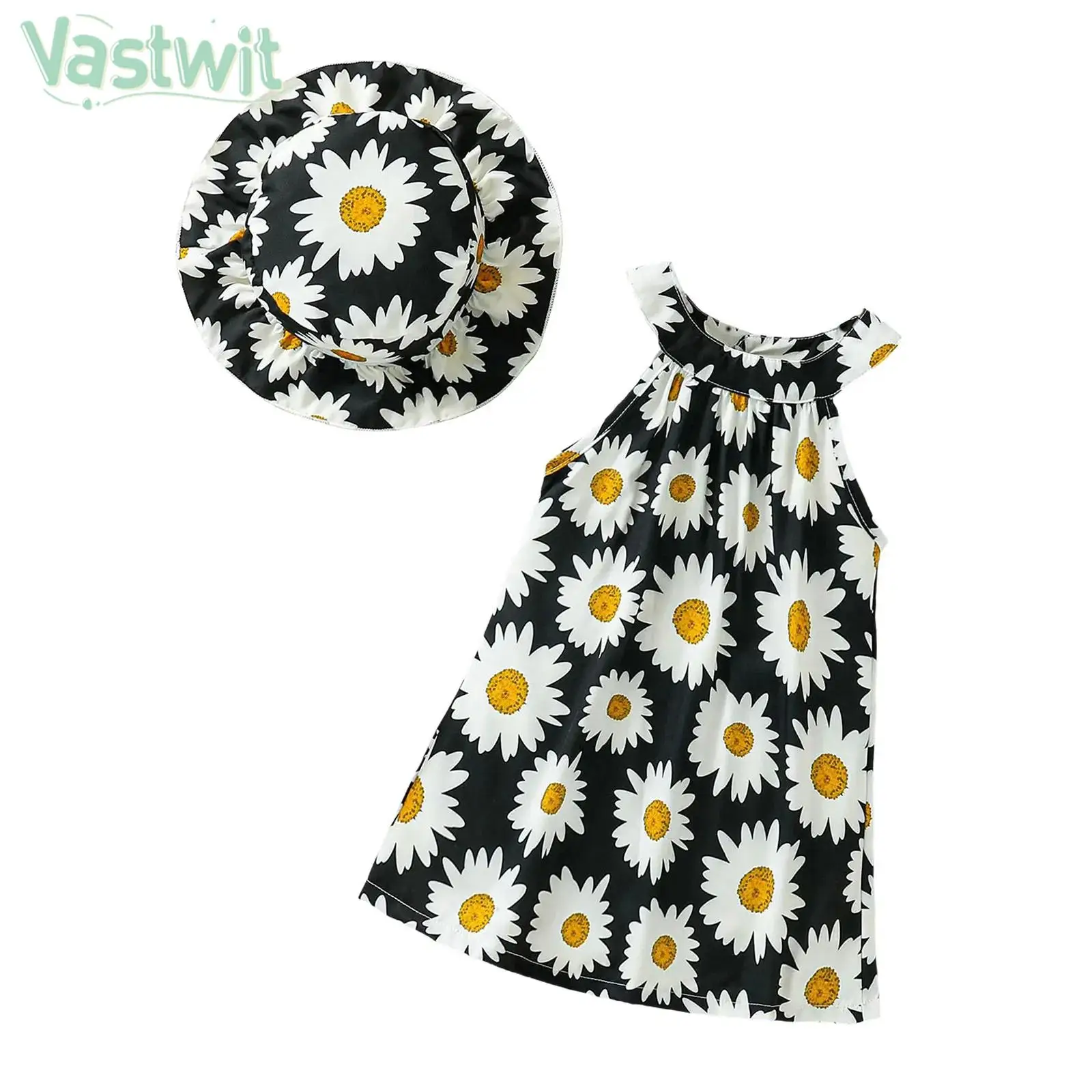 Infant-Girls-Casual-Print-Bohemian-Dress-Sleeveless-Halter-Cute-Flower ...