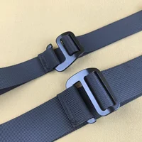 (Lightweight Thin Belt) 2.5CM Narrow Aluminum Alloy Buckle Nylon Belt 3.8CM Widening Hook Tactical Belt Men's Canvas Women's