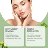 EELHOE Makeup Remover Oil Green Tea Refreshing Moisturizing Face Exfoliator Sensitive Skin Repair Vitamin E Facial Cleansing Oil 5