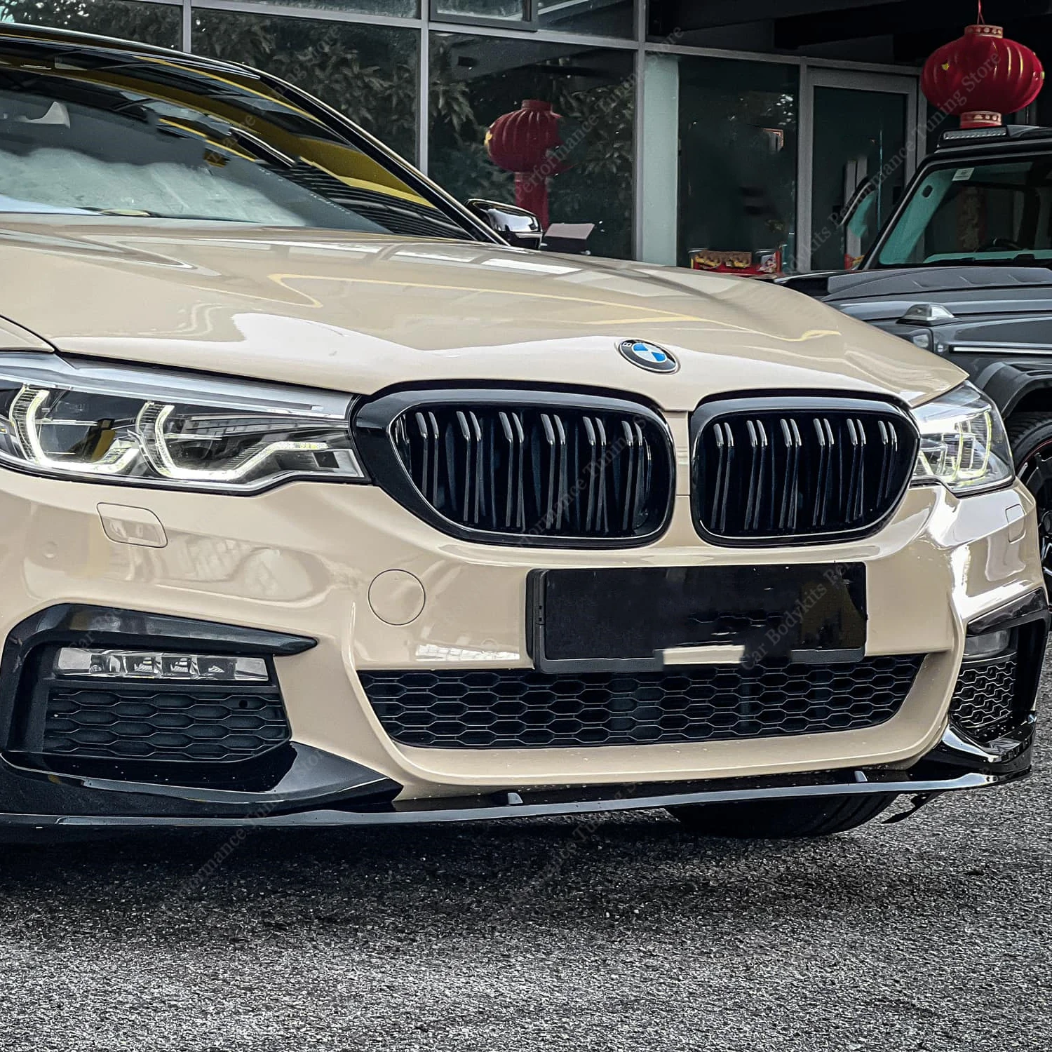BMW G30 G31 5 시리즈 520i 520d 530i 530d 530e 540i 2017-2020 페이스리프트 전용 M5 스타일 에어 인테이크 그릴 프론트 키드니 그릴