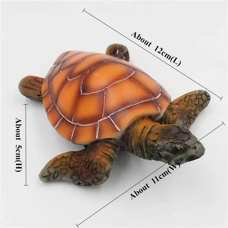 Artificial Polyresin Aquatic Sea Turtle Tortoise Aquarium Ornament Fish Tank Decoration Turtle Decor Toys