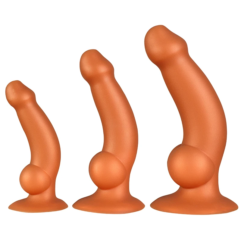 Flüssiger Silikon-Analdildo mit Saugnapf, weicher, realistischer Schwanz, Penis, weiblicher Masturbator, großer Buttplug, Sexspielzeug für Frauen, Lesben 1