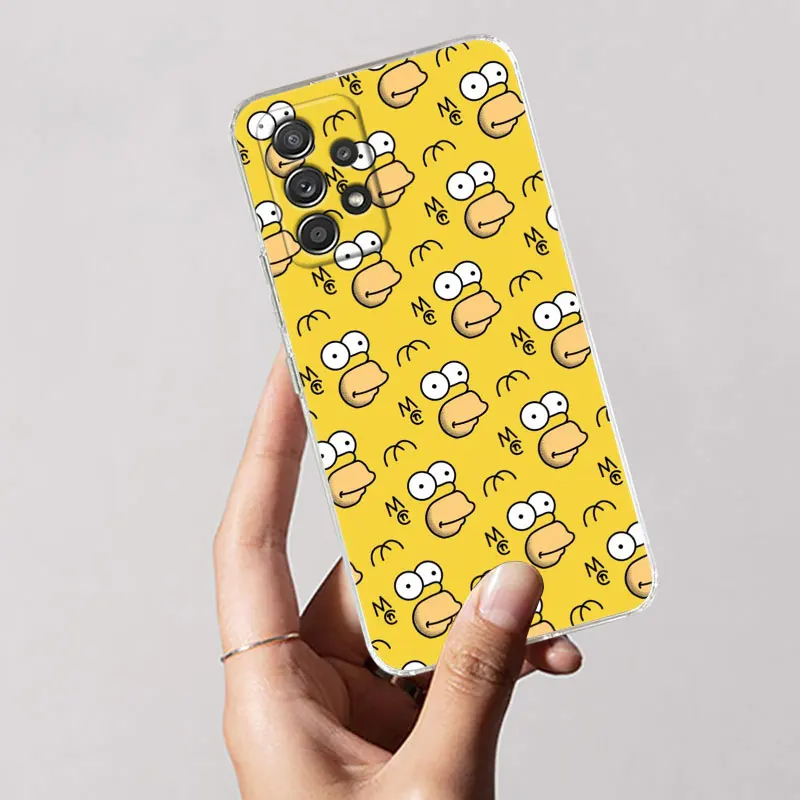 Homer-Simpsons Soft Clear Phone Case
