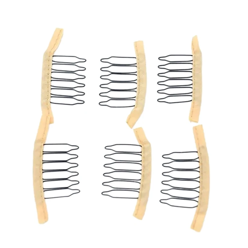 Wig Clips Wig Comb Combs to Secure 4-7teeth Wig Combs For Making Wig Caps Clips for Wigs 24Pcs wig clips hair clips