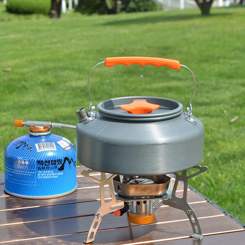 1.1/1.6L Outdoor Kettle Aluminum Alloy Pot Travel Pan Teapot Coffee Tableware Cookware for Hiking Camping Cookware Accessories camping cookware coffee kettle outdoor pot water kettle