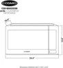 BIM22SSB Countertop Microwave Oven with Smart Sensor, Touch Presets, 1200W & 2.2 cu. ft. Capacity, 24 inch, Stainless 5