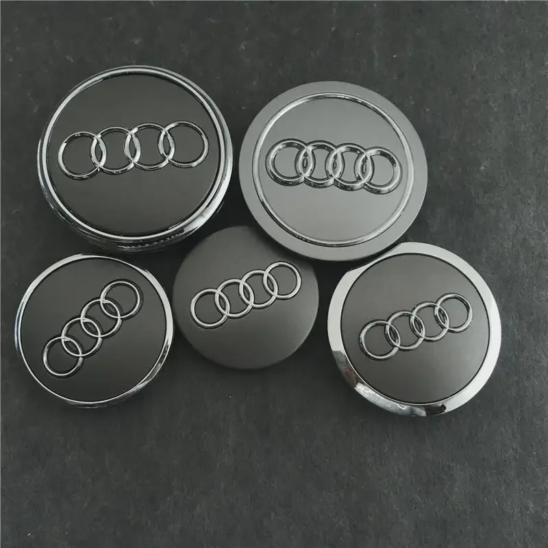 4개 60mm 61mm 68mm 69mm 자동차 스타일링 휠 센터 캡 허브 커버 배지 4B0601170 아우디 A3 A4 A5 A6 A7 A8 S4 S6 액세서리용