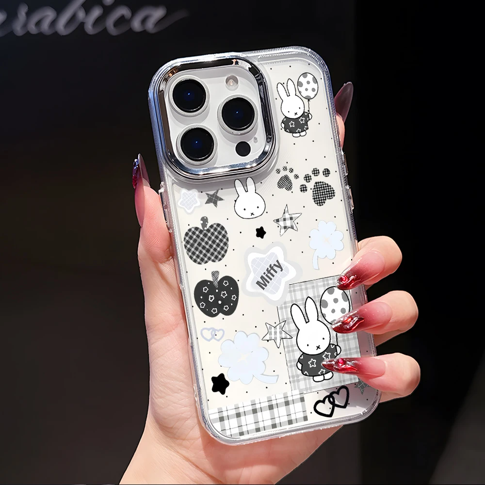 Luxury Clear White Rabbit M-Miffies Phone Case