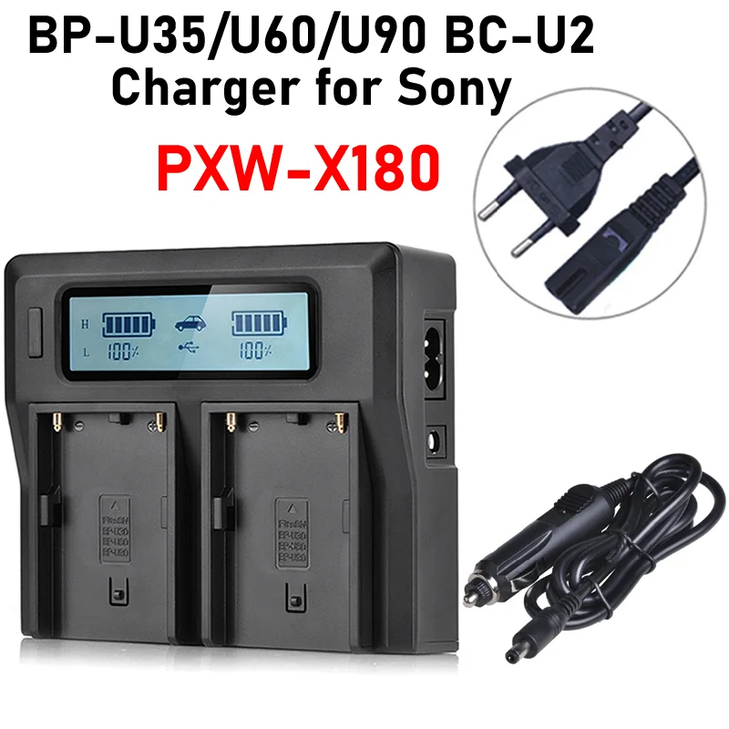 

PXW-X180 Charger BP-U35 BP-U60 BP-U90 BC-U2 Charger for Sony PXW-X180 Battery Charger