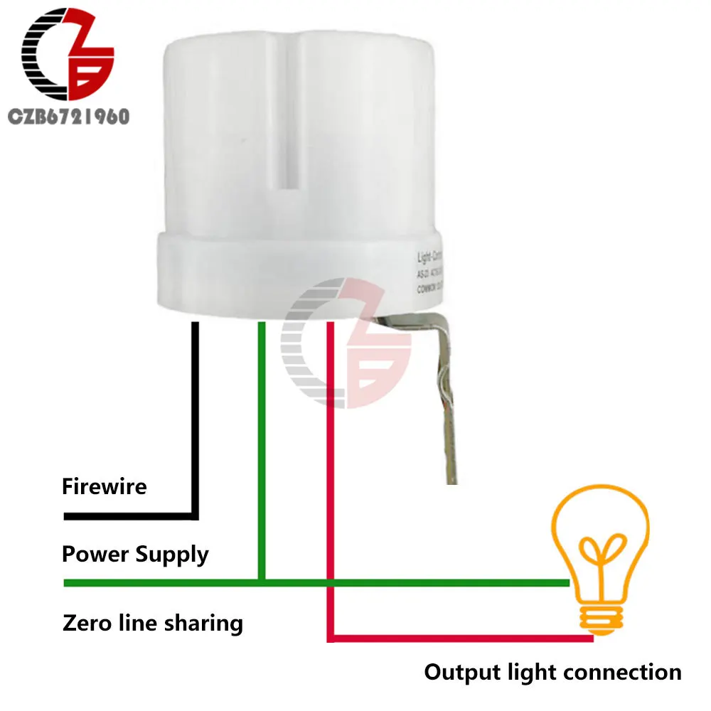 Automatic-Auto-On-Off-Photocell-Street-Light-Switch-AC-DC-220V-25A ...