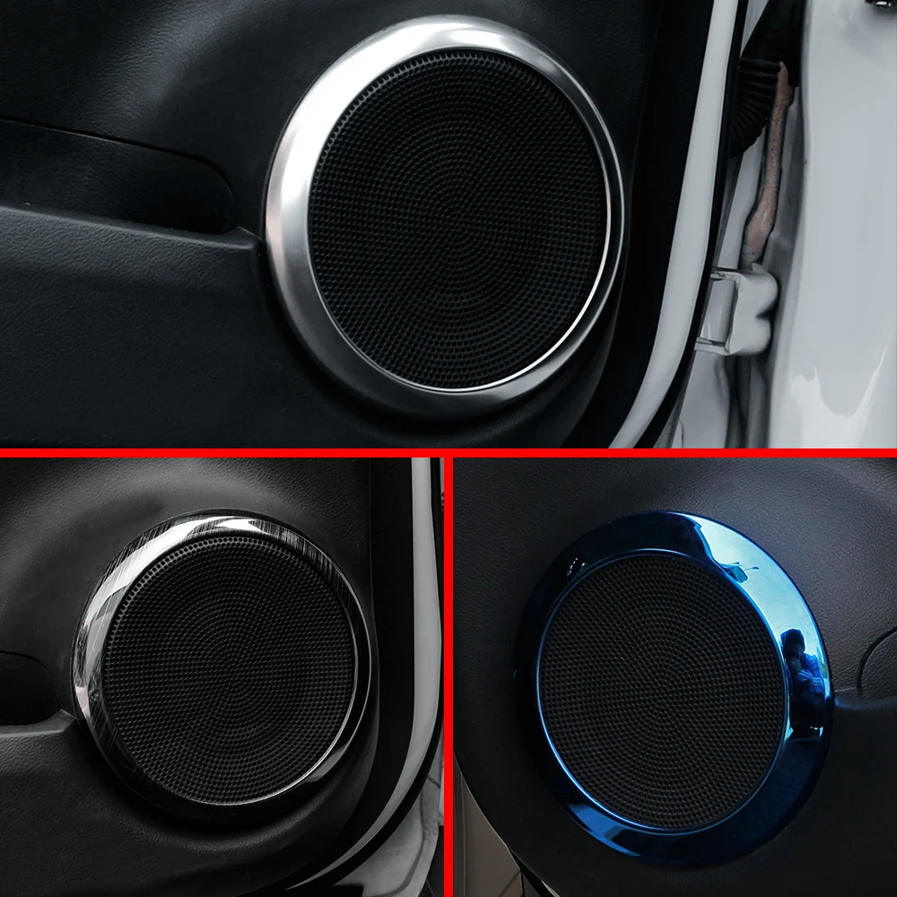 Stainless Steel Decorative Car Speaker Door Audio Panel Cover Trim