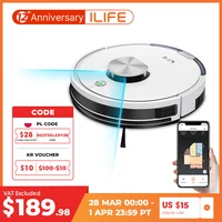 ILIFE L100 Robot Vacuum Cleaner, LDS Laser Navigation, Mop Cellphone WIFI APP Control, 2000Pa Suction,Household Tool Applicance 1