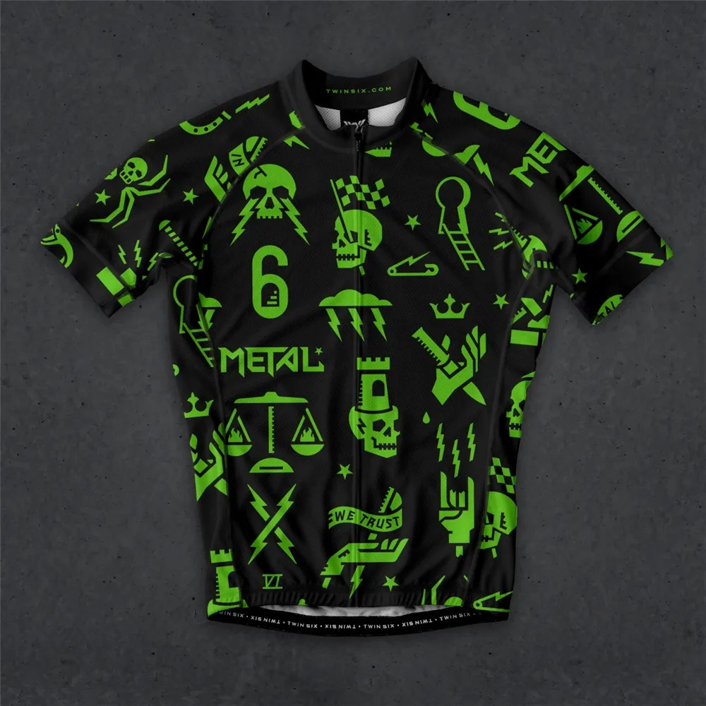 thumbnail image 1 of Sudadera con estampado de primavera TwinSix, maillot de ciclismo de verano para mujer, maillot de juego estándar del equipo profesional de ciclismo, camiseta transpirable 100 % poliéster, 1 of 5