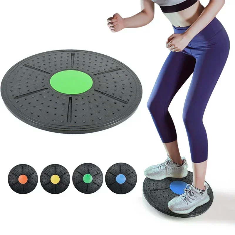 

Balance Wobble Yoga Board Waist Fitness Disc Plate Round Equipmen Twisting Rotation Home Sport Training Stability Exerciser Gym